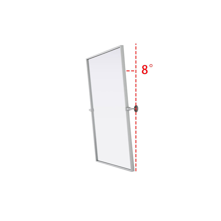 24X36 Pivot Mirror In Silver - View 6 - Joshua Marshal