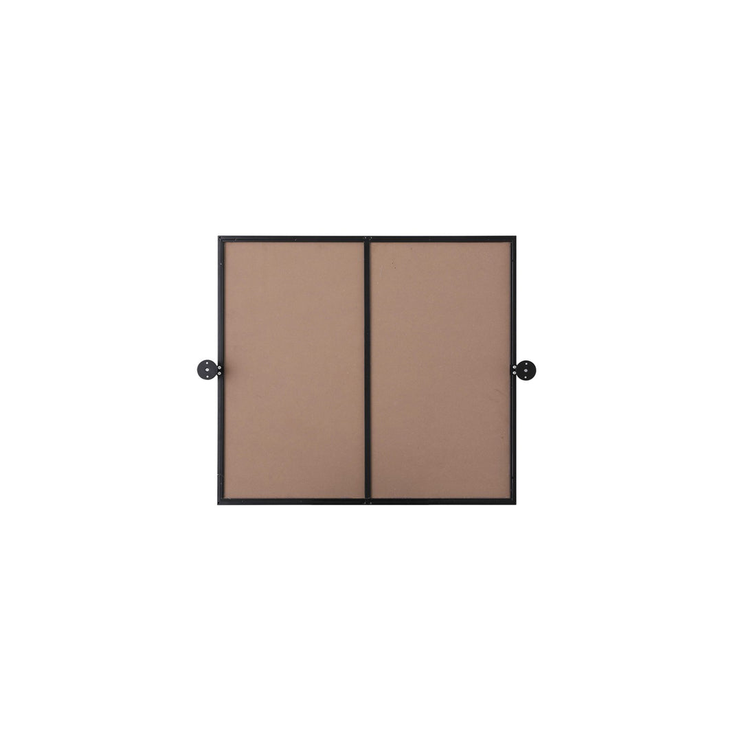 27X30 Pivot Mirror In Black - View 6 - Joshua Marshal