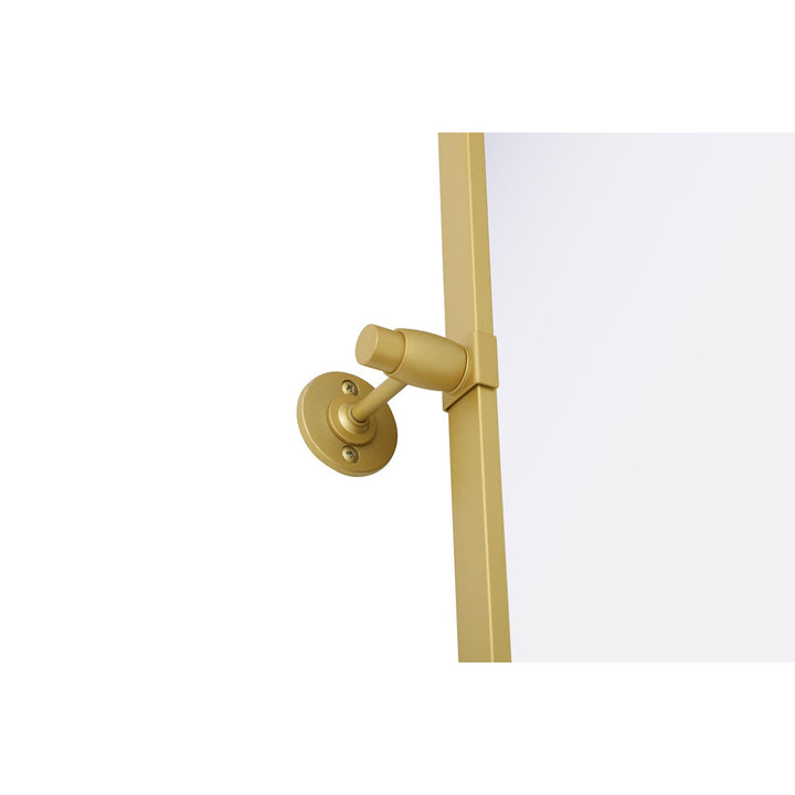 27X30 Pivot Mirror In Brass - View 5 - Joshua Marshal