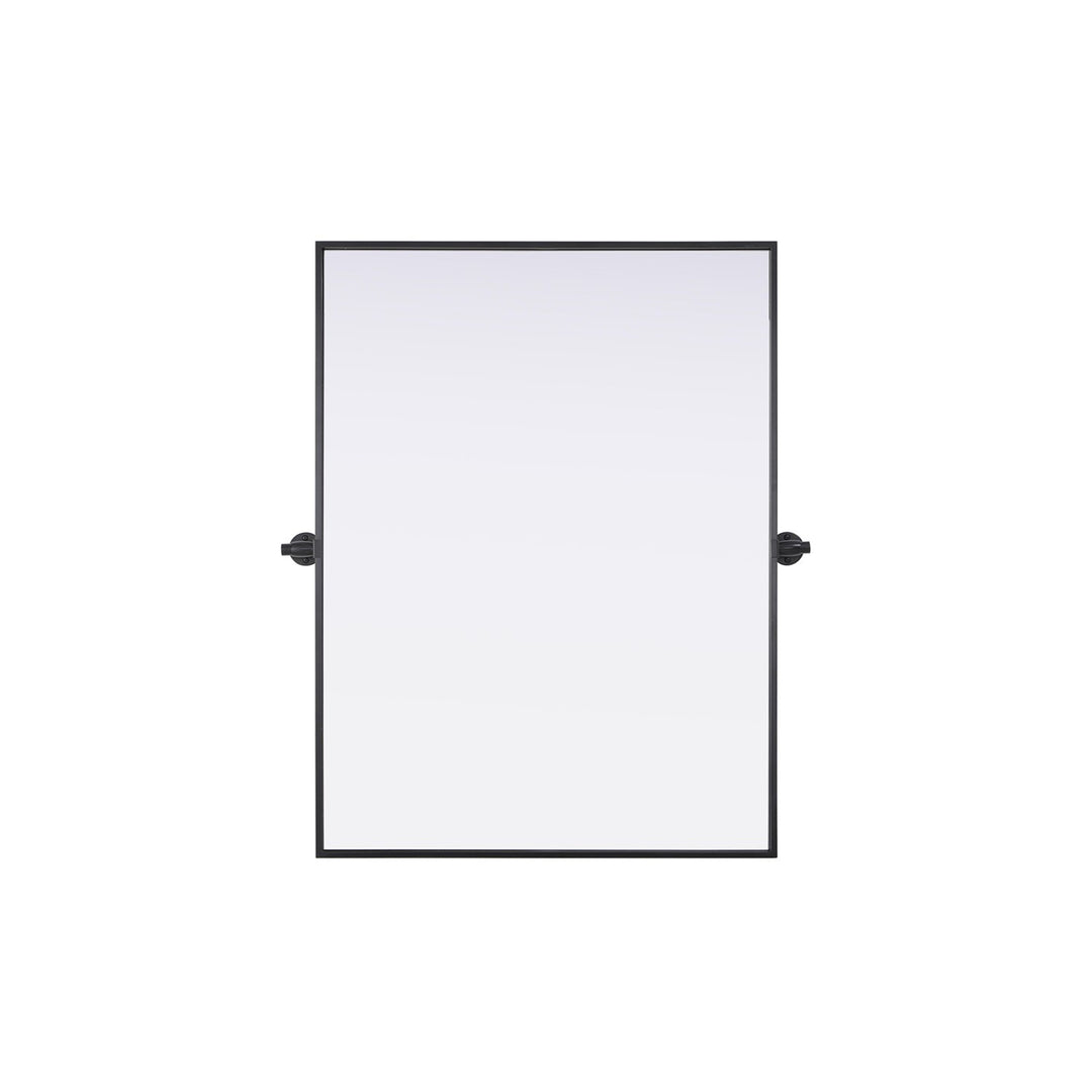 27X36 Pivot Mirror In Black - View 3 - Joshua Marshal