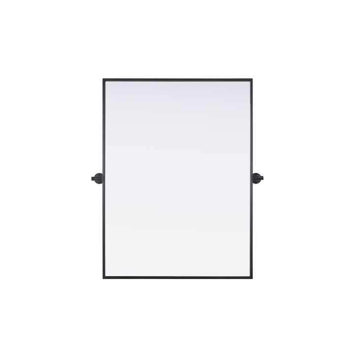 27X36 Pivot Mirror In Black - View 3 - Joshua Marshal