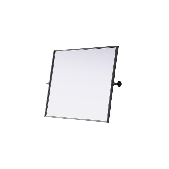 27X36 Pivot Mirror In Black - View 4 - Joshua Marshal
