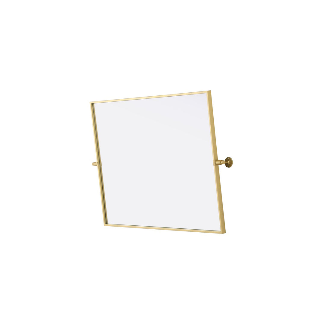 27X36 Pivot Mirror In Brass - View 4 - Joshua Marshal