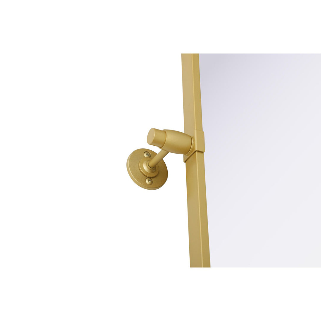 27X36 Pivot Mirror In Brass - View 5 - Joshua Marshal