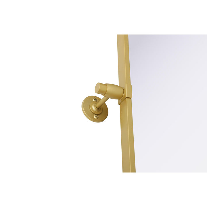 27X36 Pivot Mirror In Brass - View 5 - Joshua Marshal