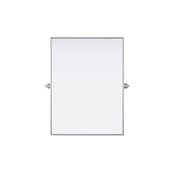 27X36 Pivot Mirror In Silver - View 3 - Joshua Marshal