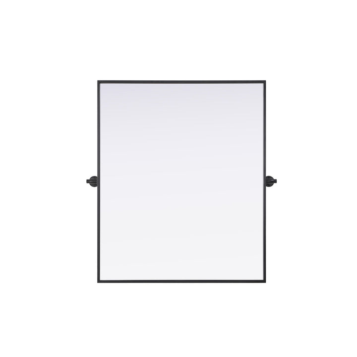 30X36 Pivot Mirror In Black - View 3 - Joshua Marshal