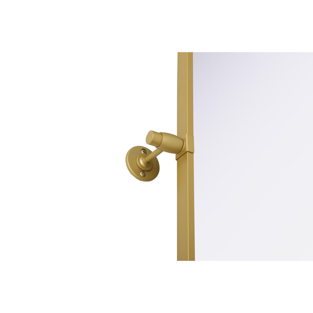 30X36 Pivot Mirror In Brass - View 5 - Joshua Marshal