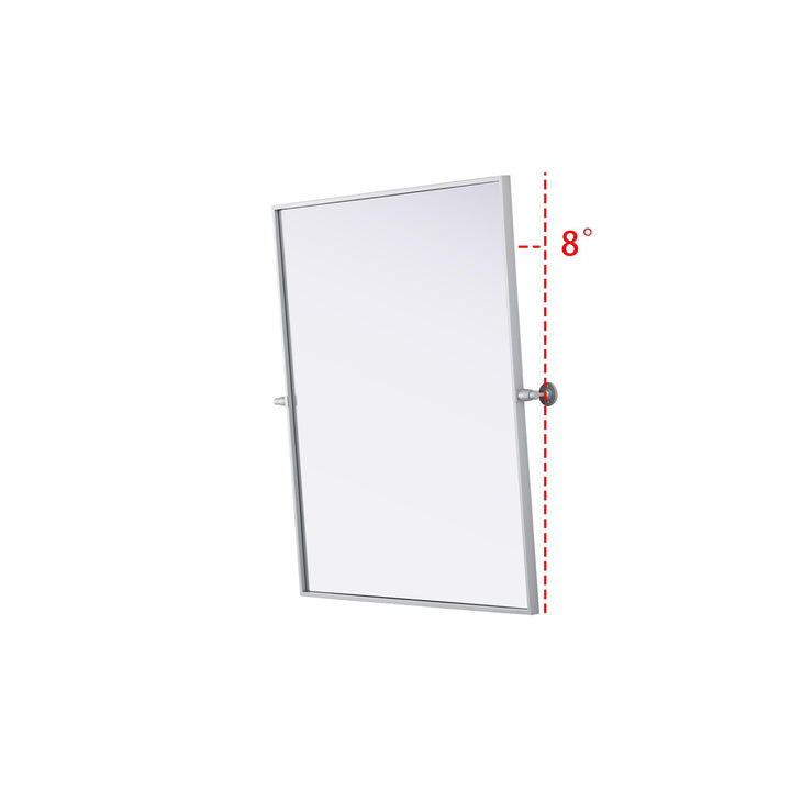 30X36 Pivot Mirror In Silver - View 6 - Joshua Marshal