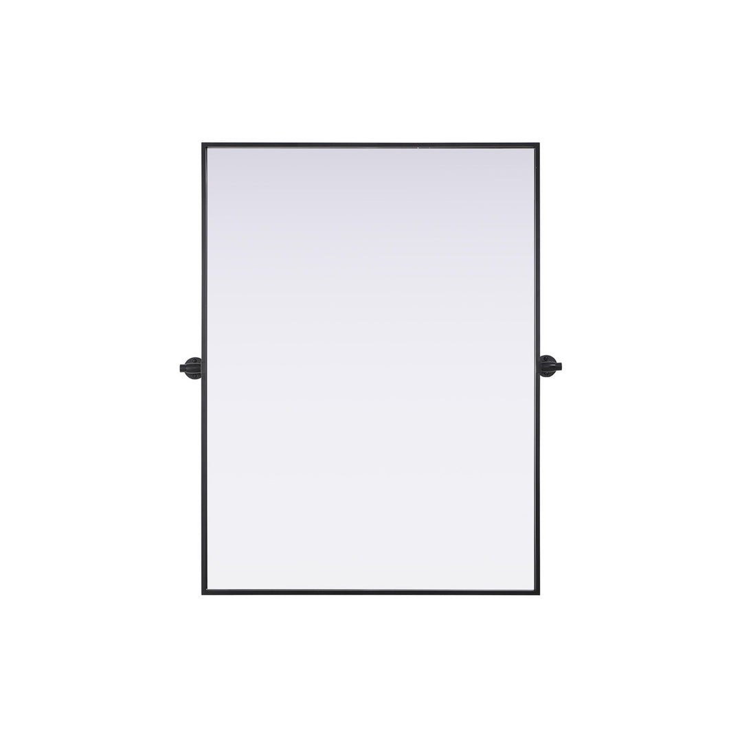 40X30 Pivot Mirror In Black - View 3 - Joshua Marshal