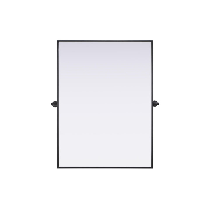 40X30 Pivot Mirror In Black - View 3 - Joshua Marshal