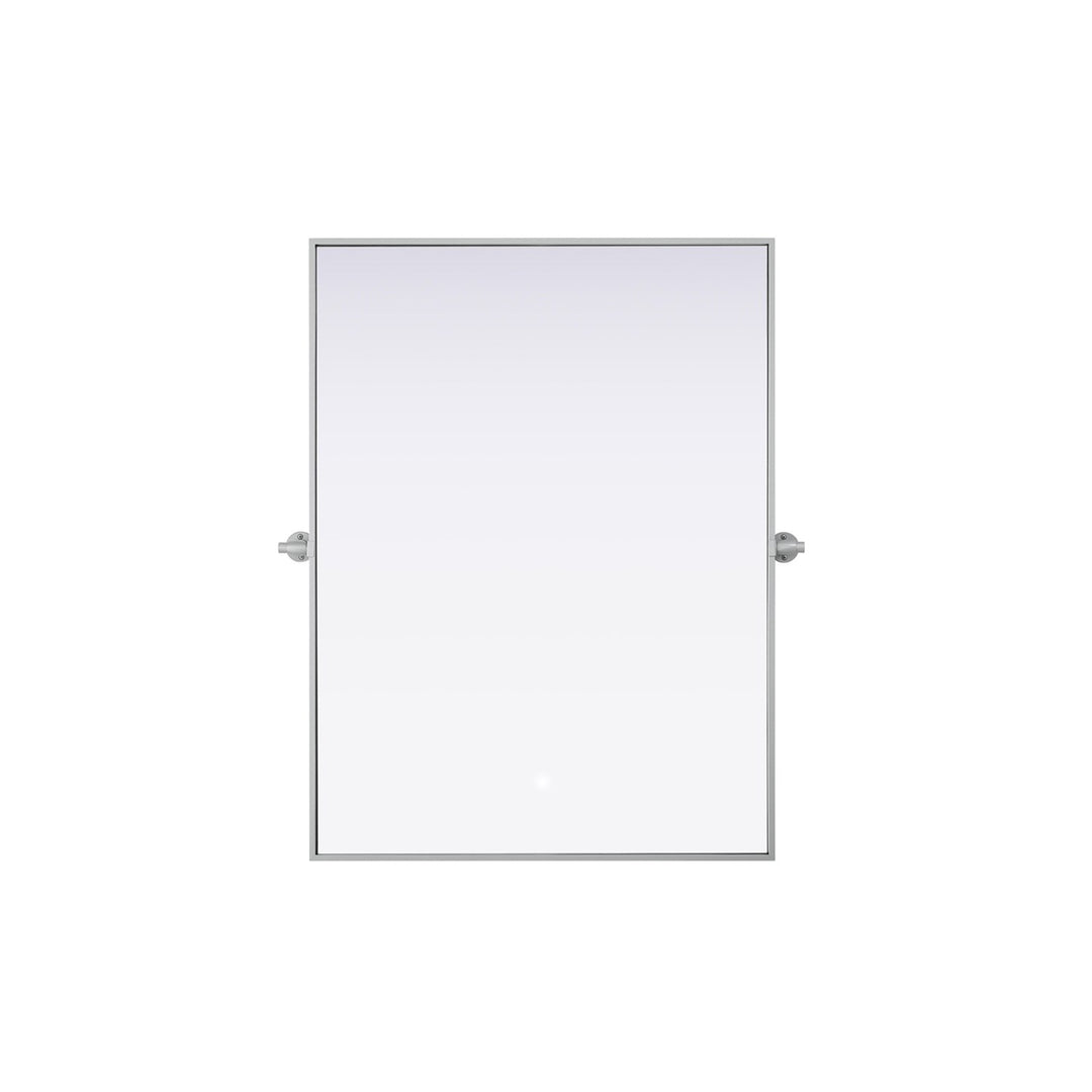 40X30 Pivot Mirror In Silver - View 3 - Joshua Marshal