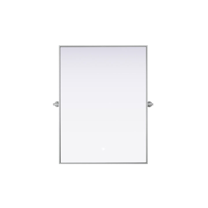 40X30 Pivot Mirror In Silver - View 3 - Joshua Marshal