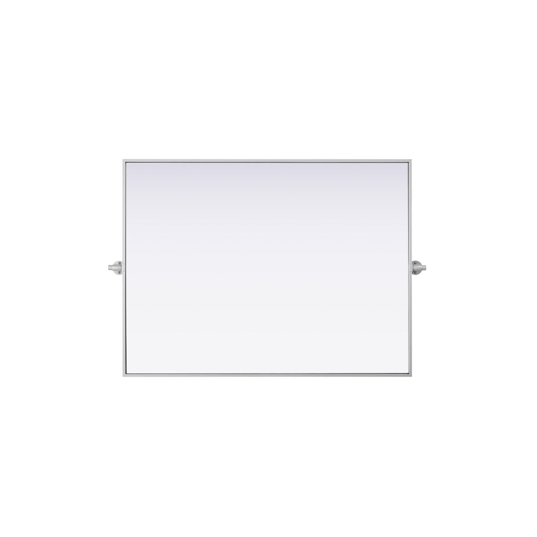 40X30 Pivot Mirror In Silver - View 4 - Joshua Marshal