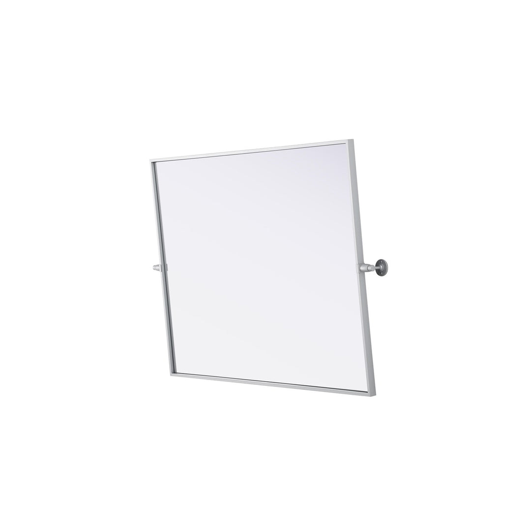 40X30 Pivot Mirror In Silver - View 5 - Joshua Marshal