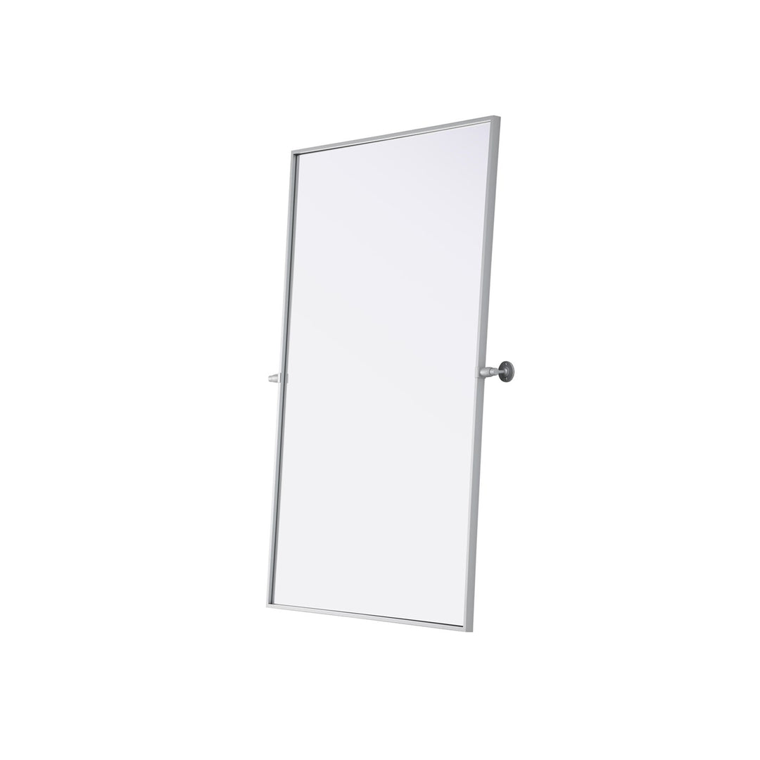 48X30 Pivot Mirror In Silver - View 4 - Joshua Marshal