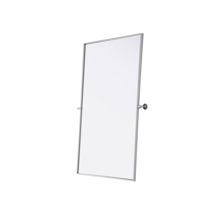 48X30 Pivot Mirror In Silver - View 4 - Joshua Marshal