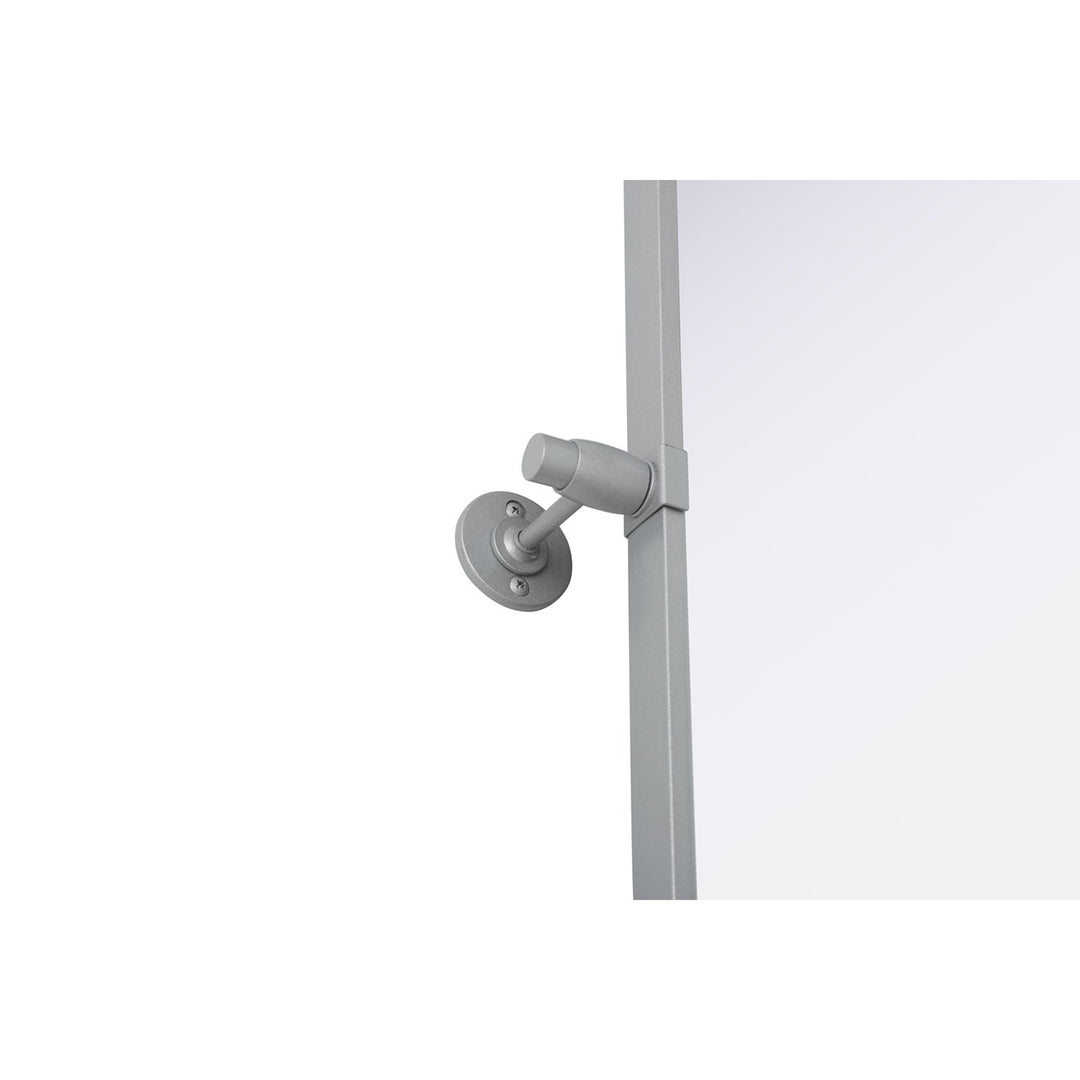 48X30 Pivot Mirror In Silver - View 5 - Joshua Marshal