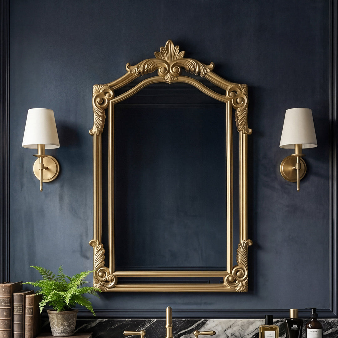 28.5X36 Traditional Mirror In Gold Leaf Gold Leaf Finish - DECOR by Joshua Marshal