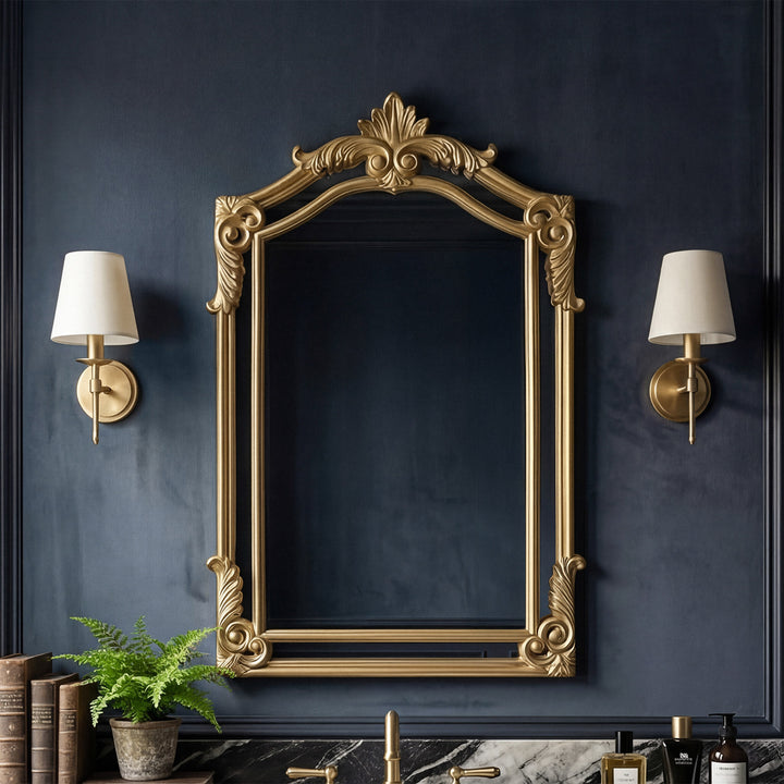 28.5X36 Traditional Mirror In Gold Leaf Gold Leaf Finish - DECOR by Joshua Marshal