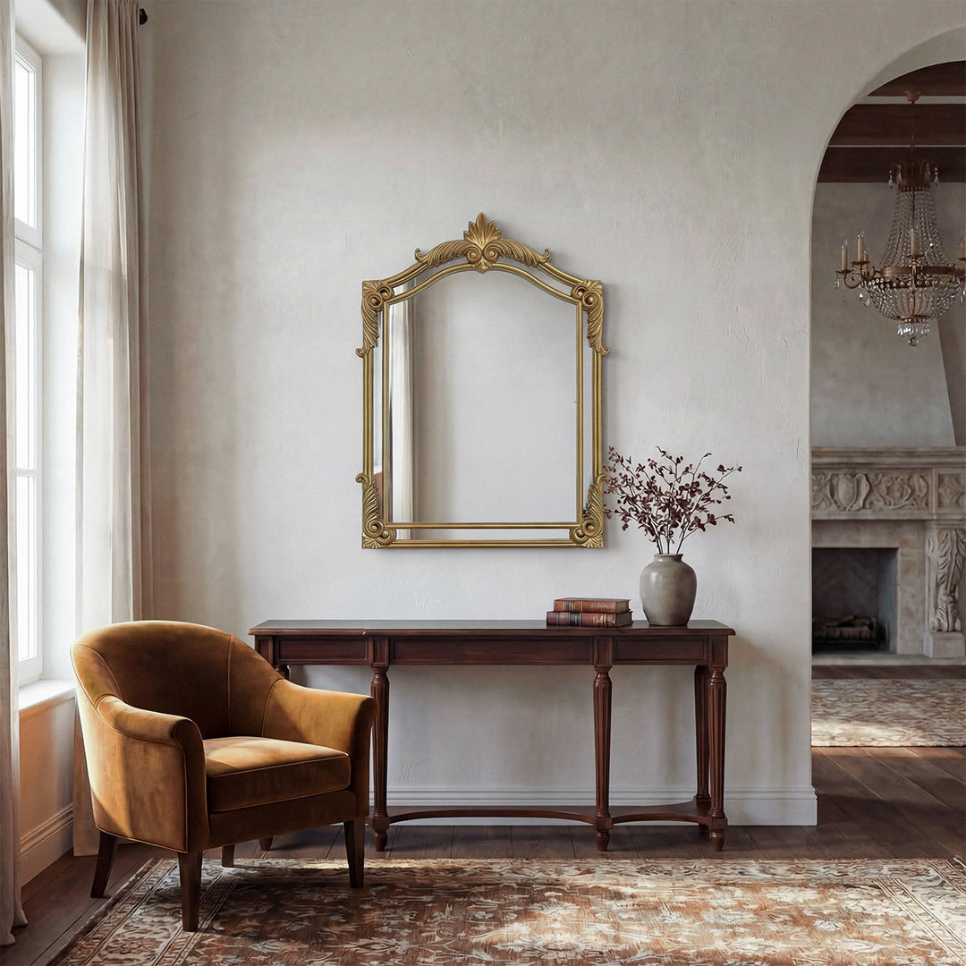 31.5X42 Traditional Mirror In Gold Leaf - View 2 - Joshua Marshal