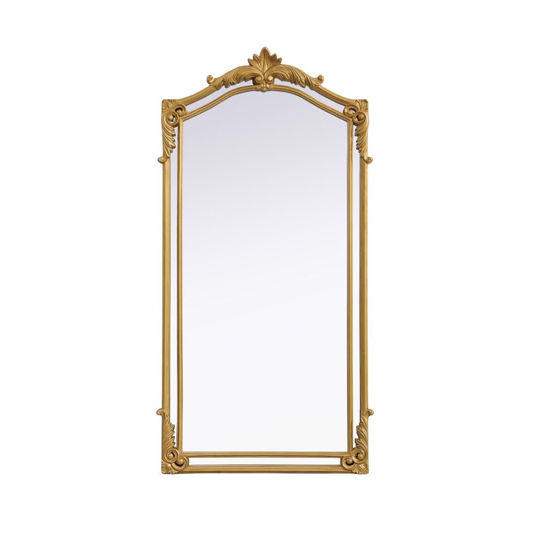 33.5X66 Traditional Mirror In Gold Leaf - View 3 - Joshua Marshal
