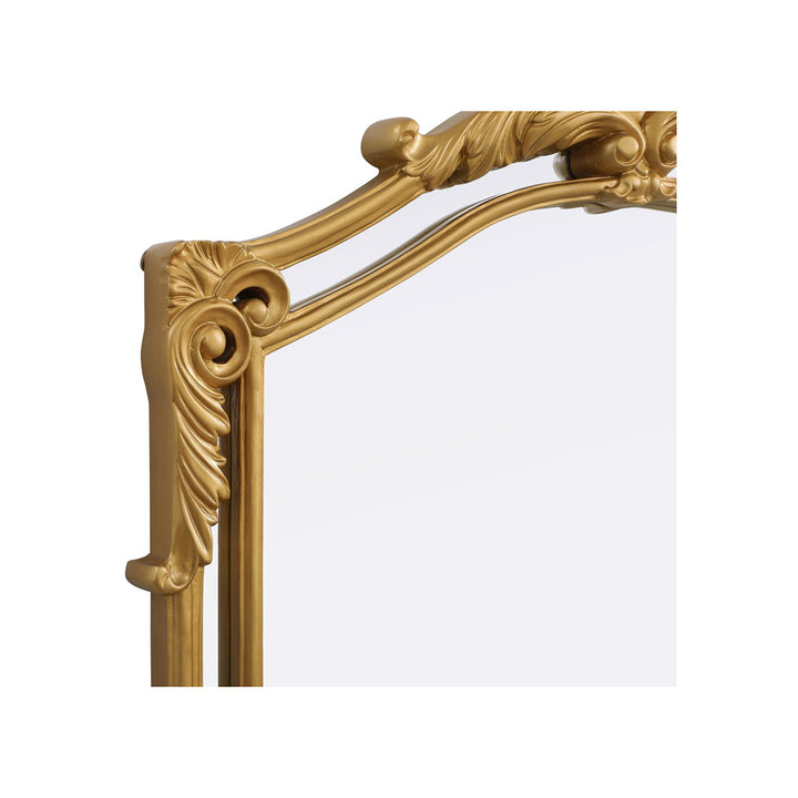 33.5X66 Traditional Mirror In Gold Leaf - View 5 - Joshua Marshal