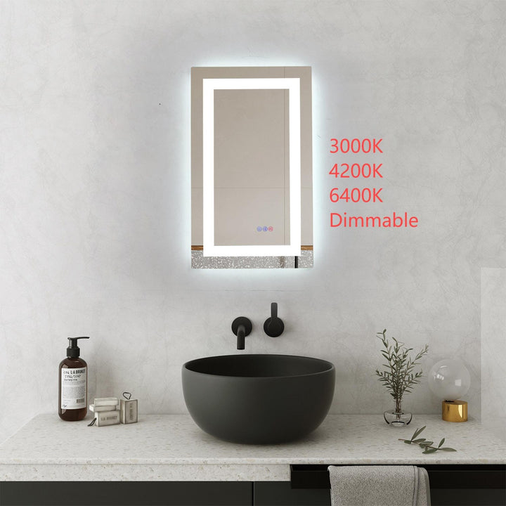 30X18 Led Mirror, Adjustable Color 3000K/4200K/6400K - View 2 - Joshua Marshal