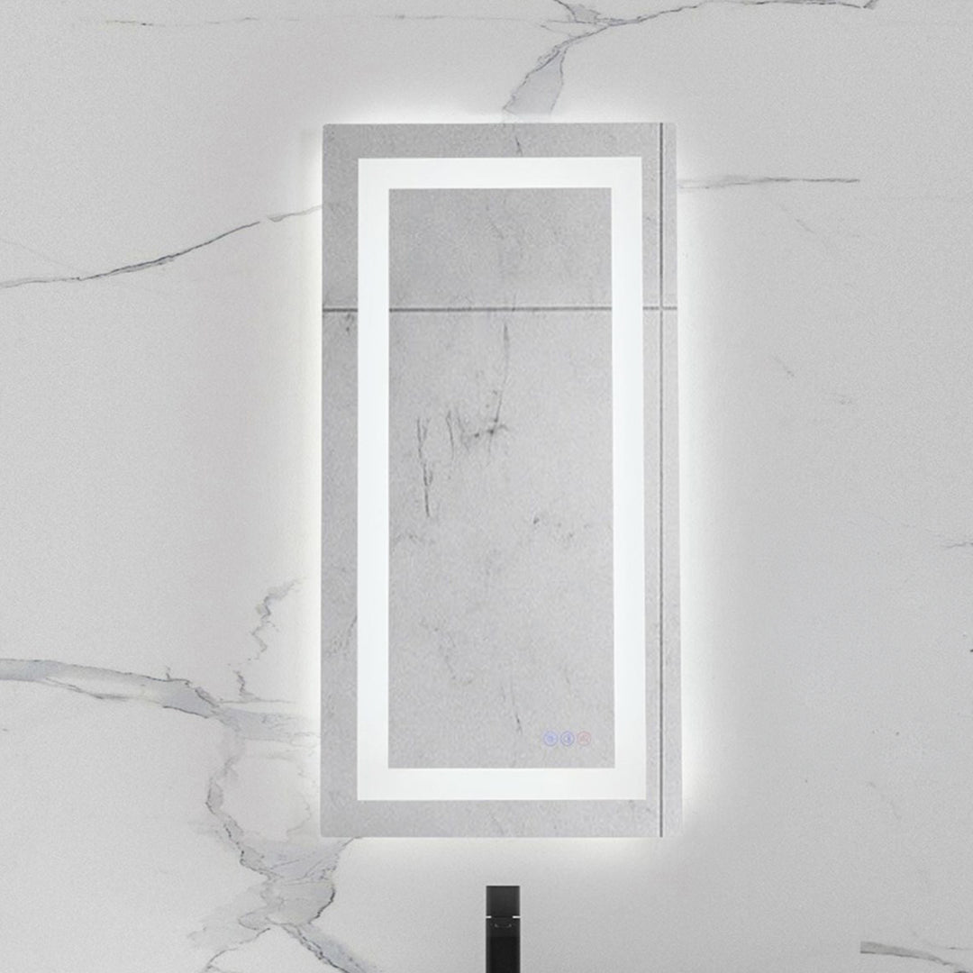 30X20 Led Mirror, Adjustable Color 3000K/4200K/6400K White Finish - DECOR by Joshua Marshal