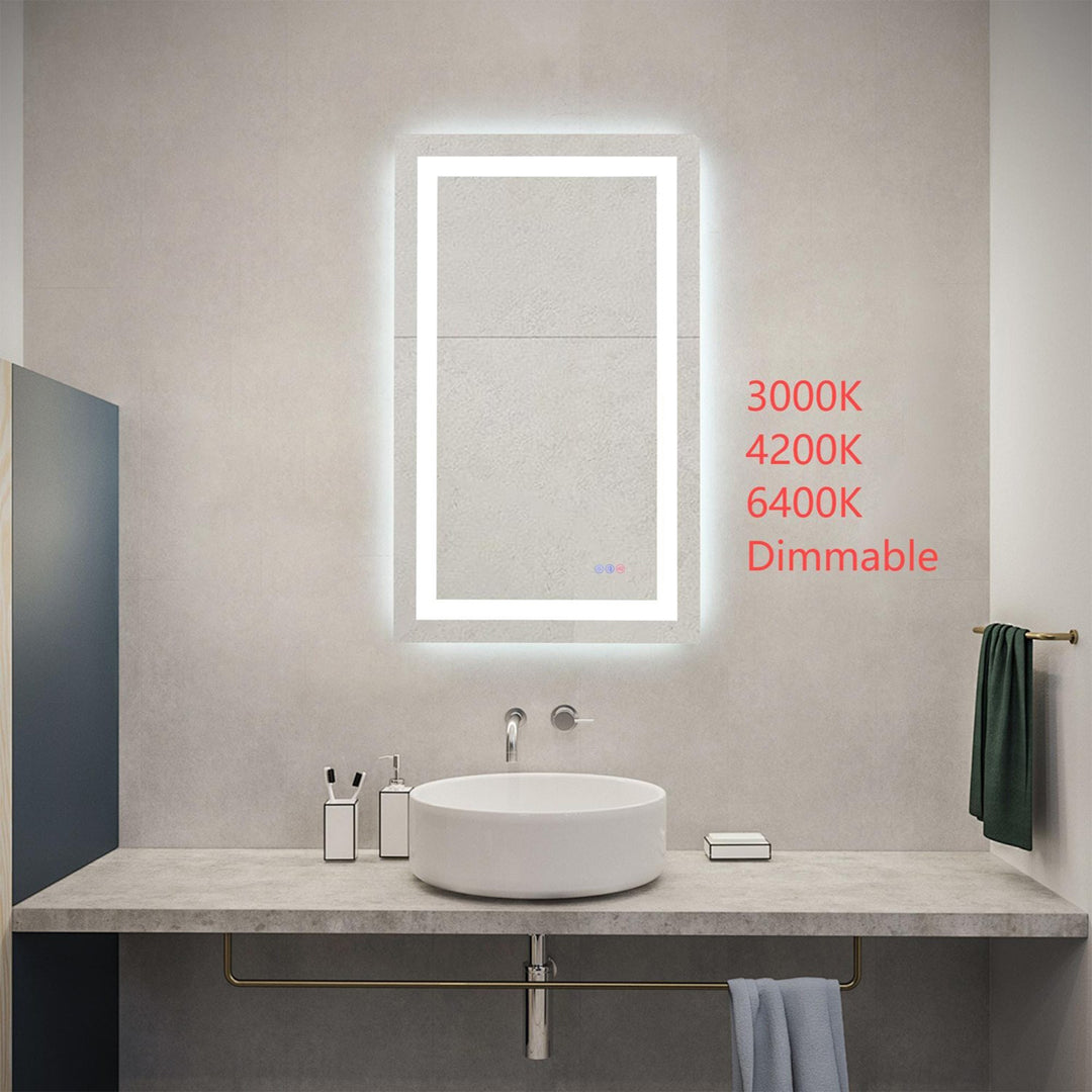 40X24 Led Mirror, Adjustable Color 3000K/4200K/6400K - View 2 - Joshua Marshal
