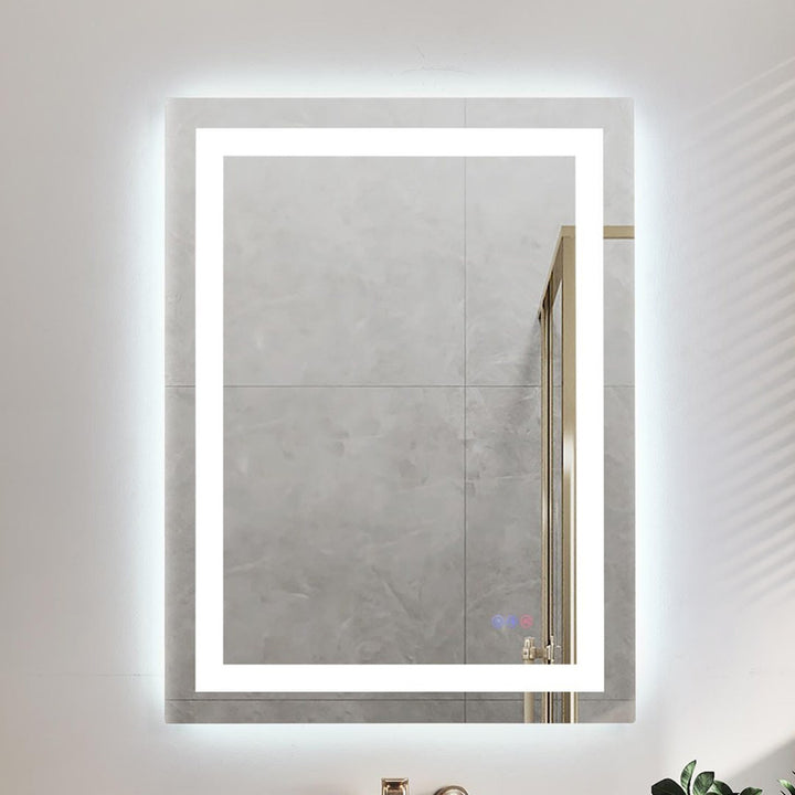 36X27 Led Mirror, Adjustable Color 3000K/4200K/6400K White Finish - DECOR by Joshua Marshal