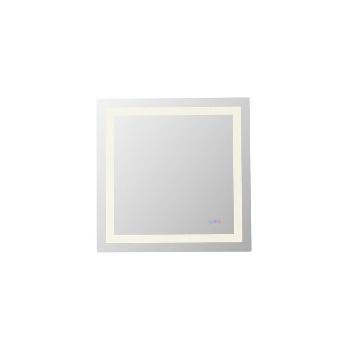 30X30 Led Mirror, Adjustable Color 3000K/4200K/6400K - View 3 - Joshua Marshal
