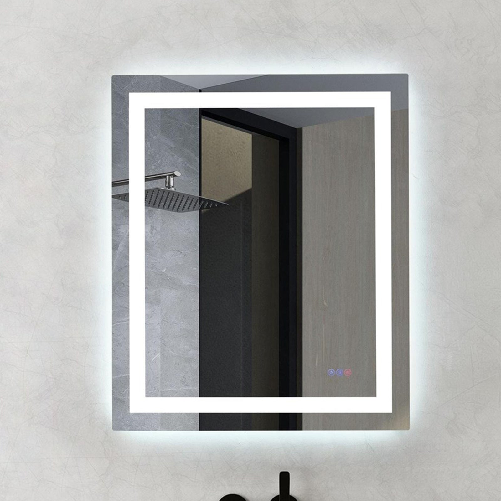 36X30 Led Mirror, Adjustable Color 3000K/4200K/6400K White Finish - DECOR by Joshua Marshal