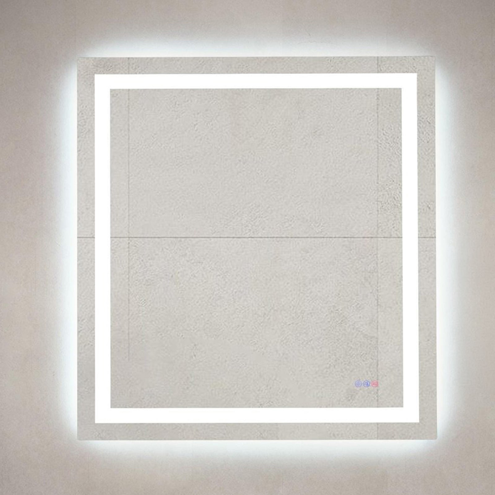 40X36 Led Mirror, Adjustable Color 3000K/4200K/6400K White Finish - DECOR by Joshua Marshal