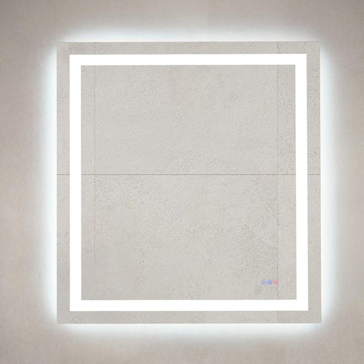 40X36 Led Mirror, Adjustable Color 3000K/4200K/6400K White Finish - DECOR by Joshua Marshal