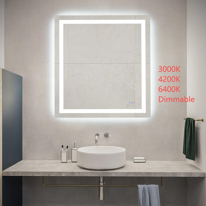 40X36 Led Mirror, Adjustable Color 3000K/4200K/6400K - View 2 - Joshua Marshal