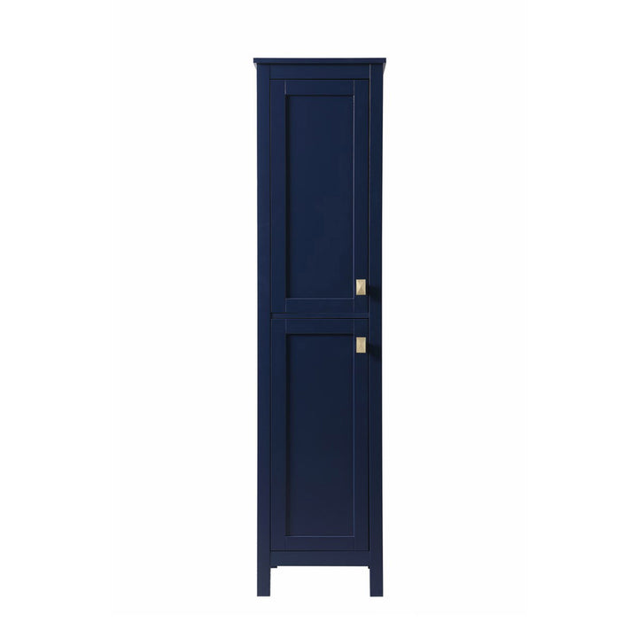 16 Inch Wide Bathroom Linen Storage Freestanding Cabinet In Blue - View 3 - Joshua Marshal