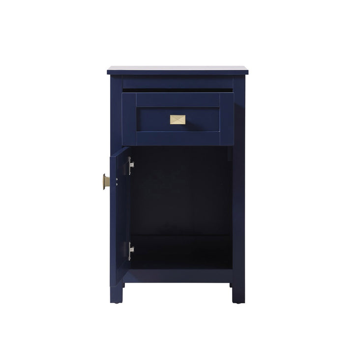 18 Inch Wide Bathroom Storage Freedstanding Cabinet In Blue - View 4 - Joshua Marshal