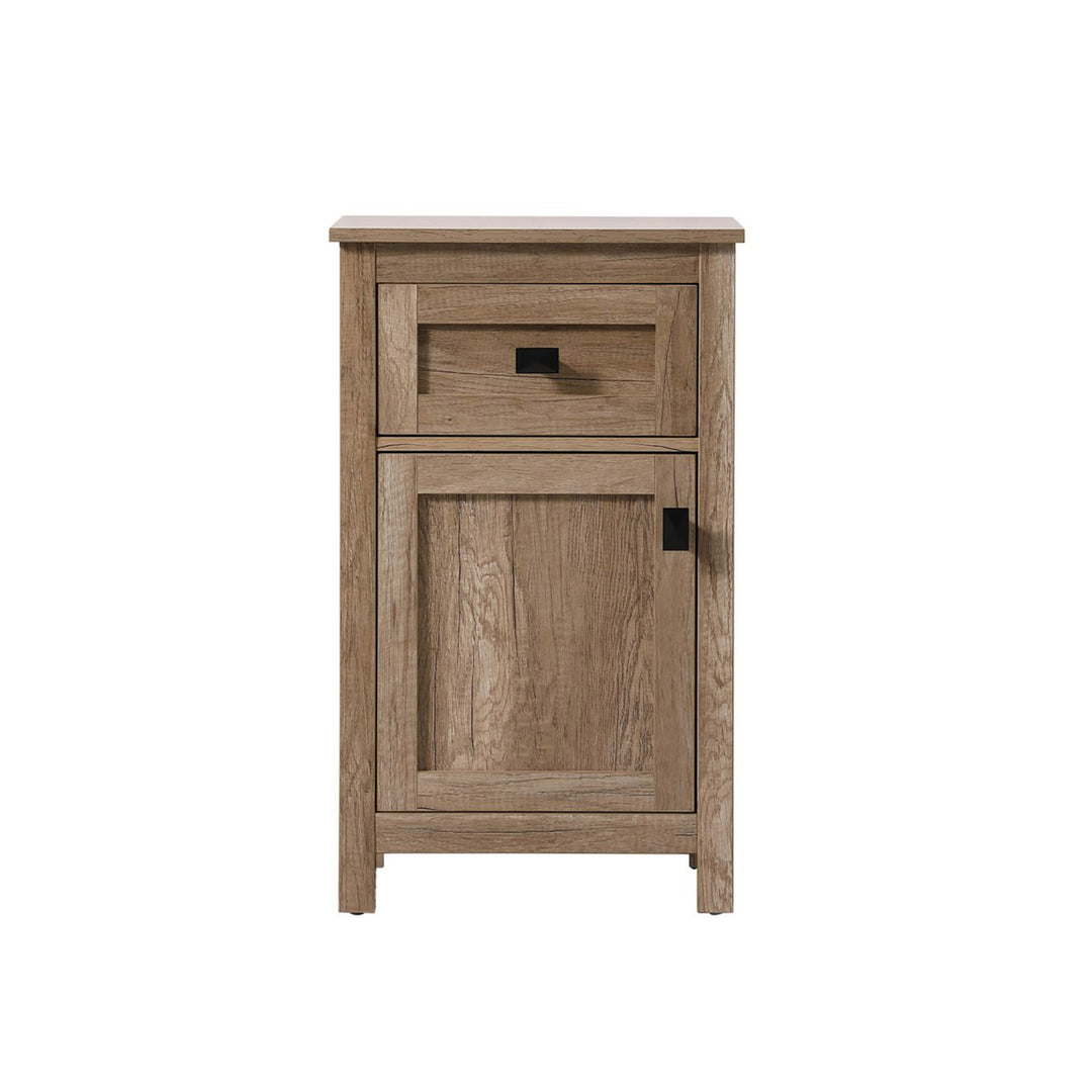 18 Inch Wide Bathroom Storage Freedstanding Cabinet In Natural Oak - View 3 - Joshua Marshal