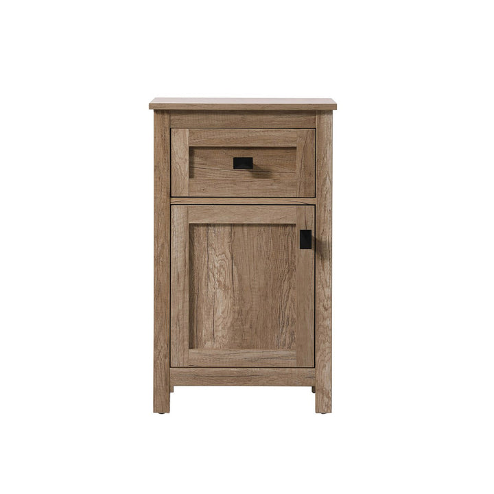 18 Inch Wide Bathroom Storage Freedstanding Cabinet In Natural Oak - View 3 - Joshua Marshal
