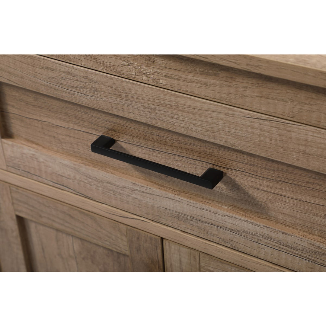 24 Inch Wide Bathroom Storage Freestanding Cabinet In Natural Oak - View 5 - Joshua Marshal