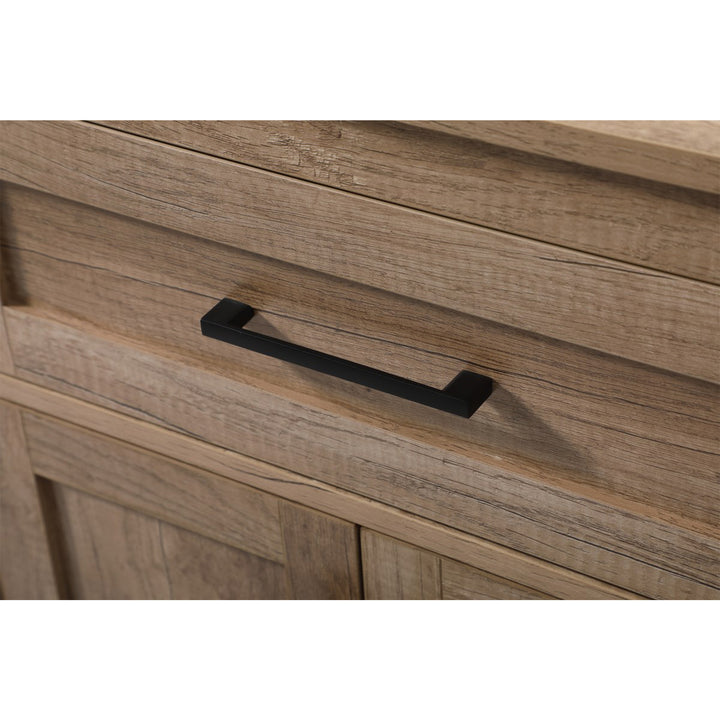 24 Inch Wide Bathroom Storage Freestanding Cabinet In Natural Oak - View 5 - Joshua Marshal