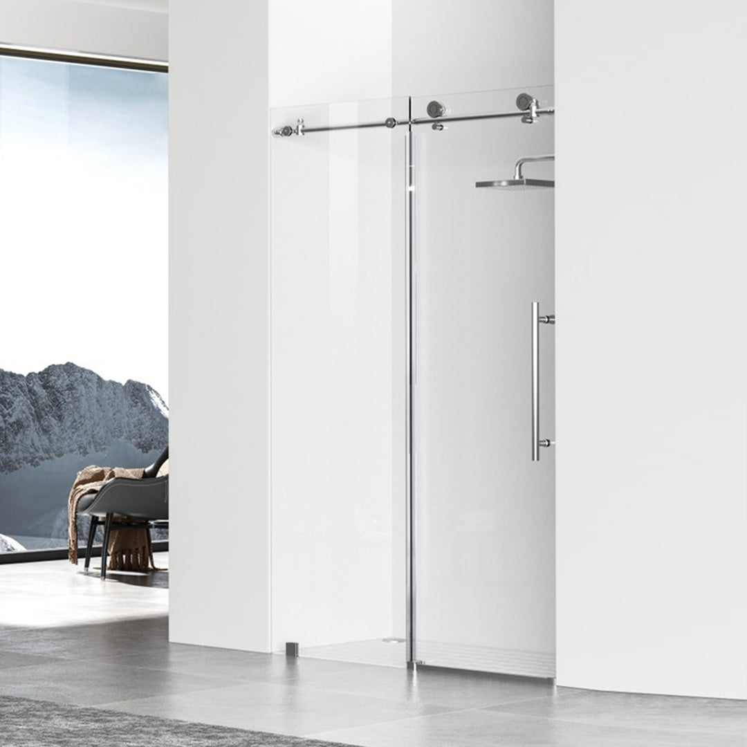 Frameless Shower Door 48 X 76 Polished Chrome Polished Chrome Finish - KITCHEN & BATH by Joshua Marshal