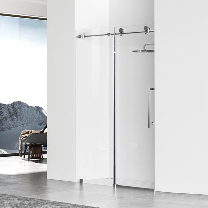 Frameless Shower Door 48 X 76 Polished Chrome Polished Chrome Finish - KITCHEN & BATH by Joshua Marshal