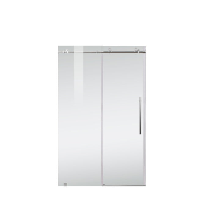 Frameless Shower Door 48 X 76 Polished Chrome - View 3 - Joshua Marshal