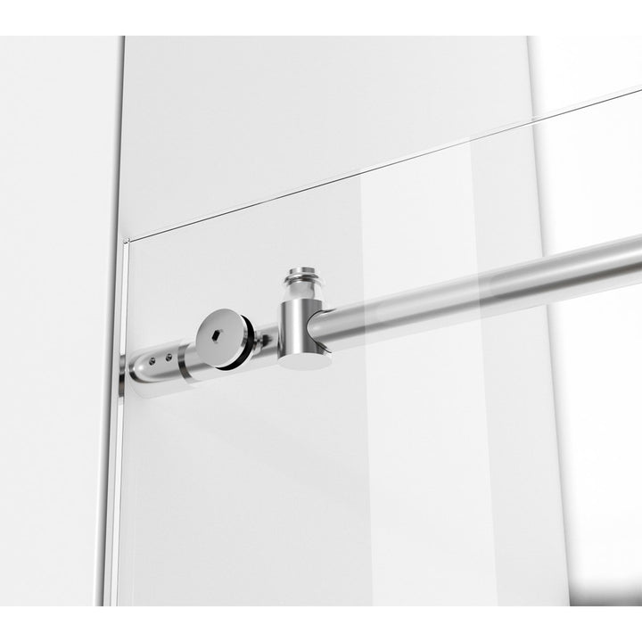 Frameless Shower Door 48 X 76 Polished Chrome - View 6 - Joshua Marshal