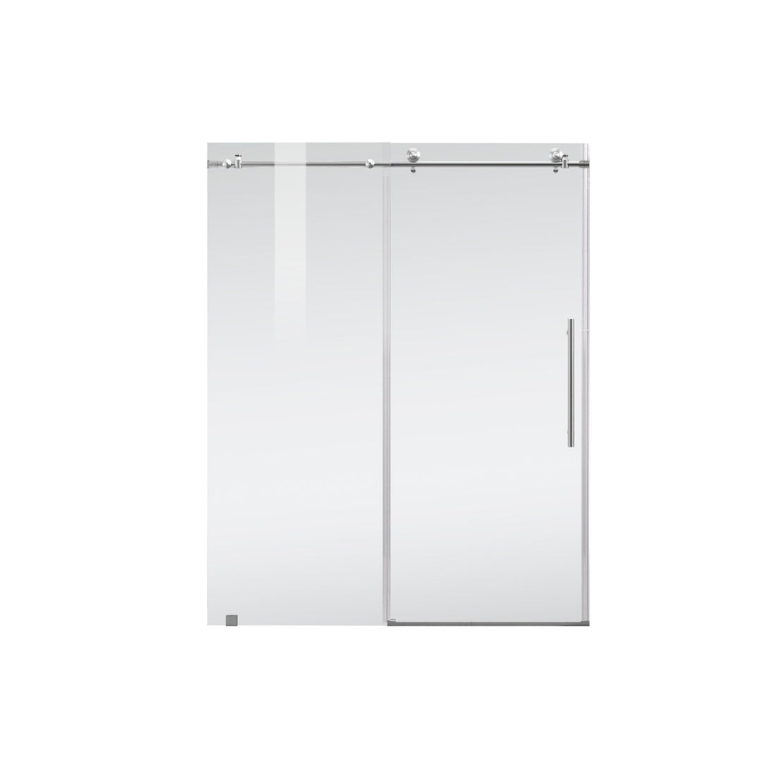 Frameless Shower Door 60 X 76 Brushed Nickel - View 3 - Joshua Marshal