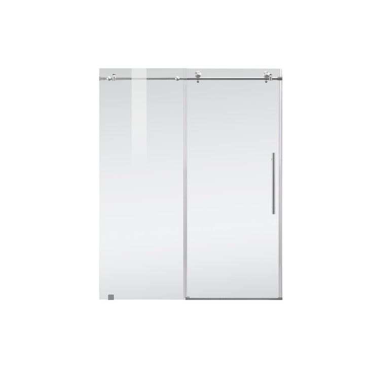 Frameless Shower Door 60 X 76 Brushed Nickel - View 3 - Joshua Marshal