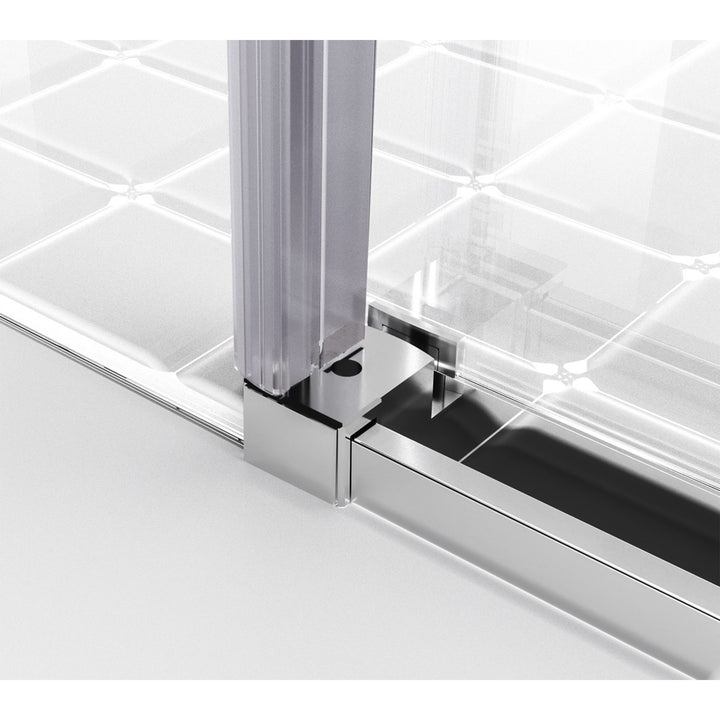 Frameless Shower Door 60 X 76 Polished Chrome - View 5 - Joshua Marshal