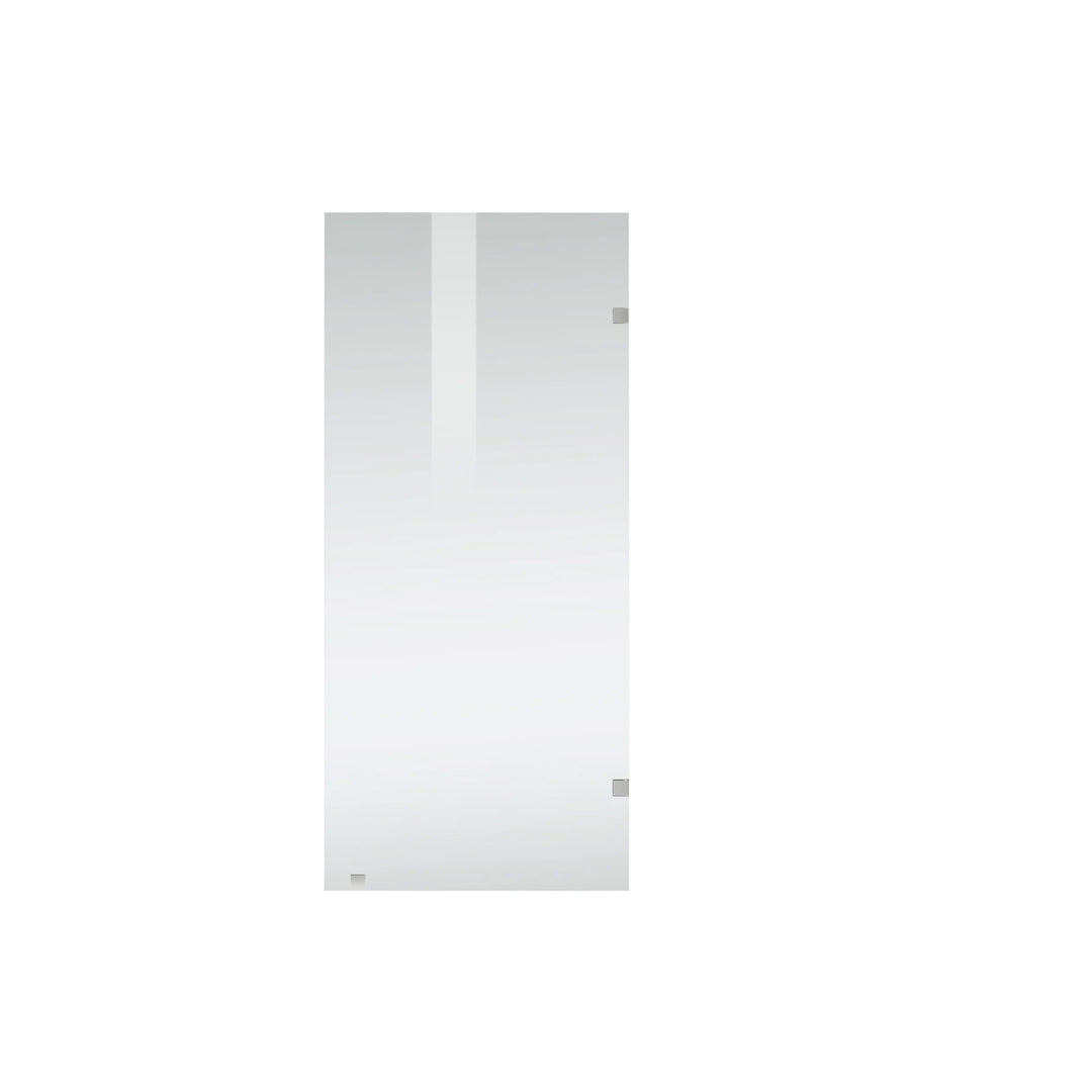 Fixed Frameless Shower Door 35 X 78 Brushed Nickel